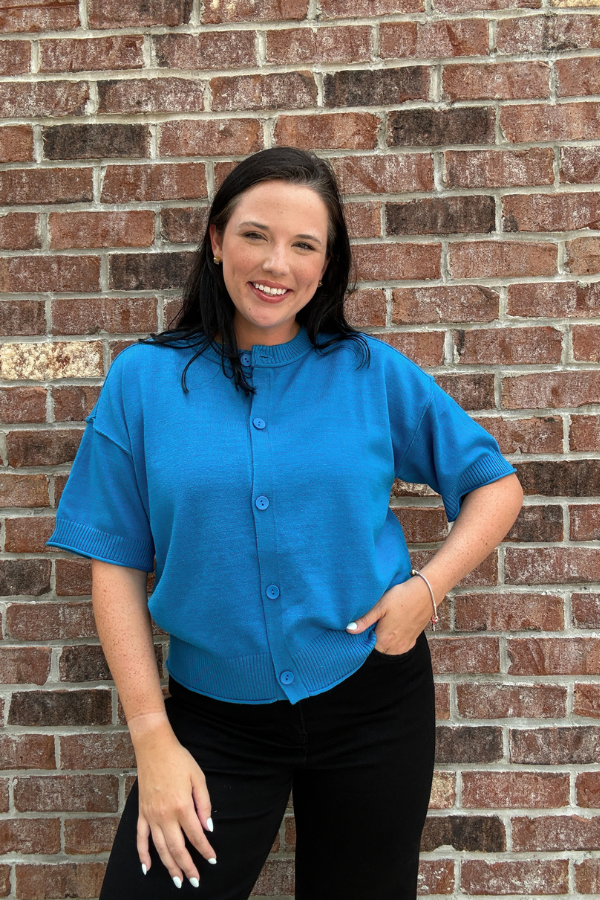 Cobalt Sweater Top