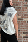 Patch Printed Cotton Terry Vest
