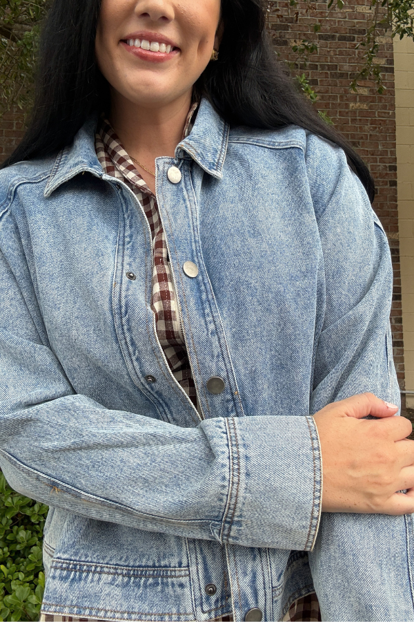 Denim Cropped Jacket
