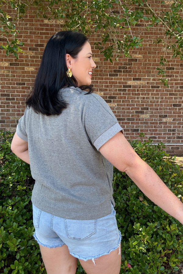 Keep It Together Top - Charcoal - Shop Ravel