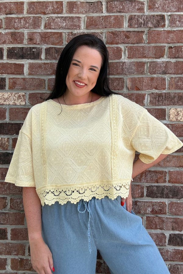 Soft Yellow Top - Shop Ravel