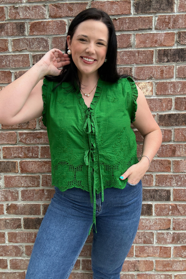 Ruffle Front Top