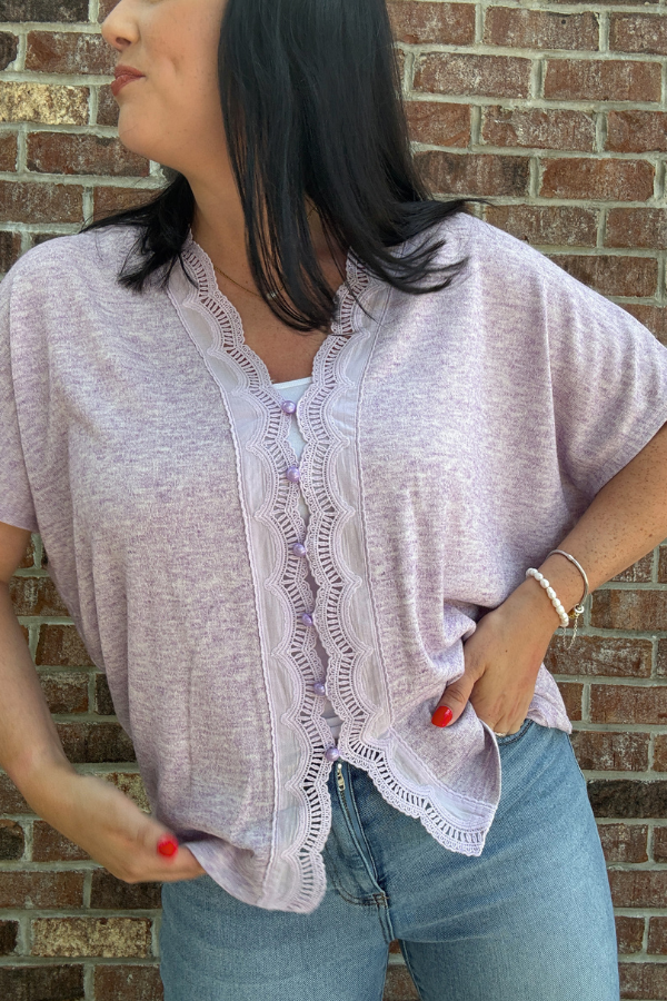 Lace Edge Top - Shop Ravel