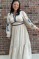 Embroidered Tiered Midi Dress