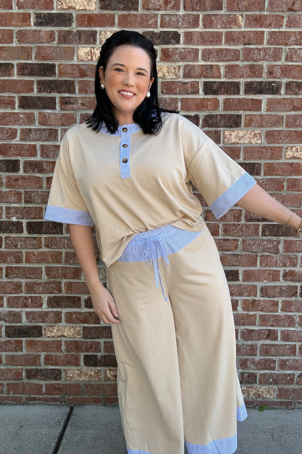 Contrast Trim Set- Bottoms