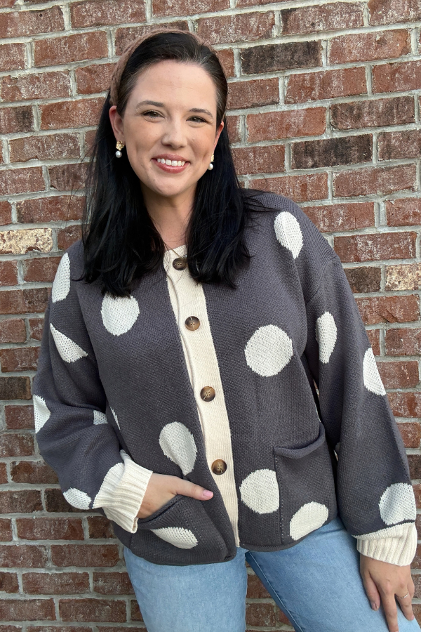 Polka Dot Cardigan