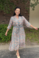 Abstract Print Midi Dress - Shop Ravel