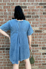 Denim Pockets Dress