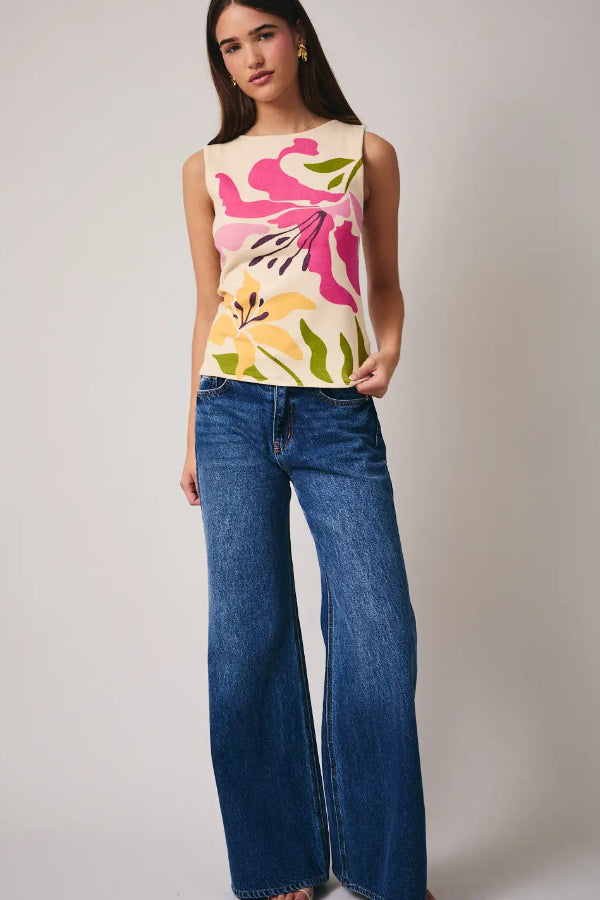 Tropical Print Top - Shop Ravel