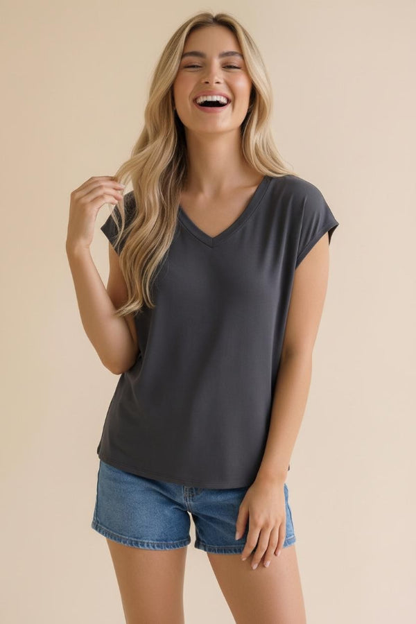 Super Soft V-Neck Tee - Shop Ravel
