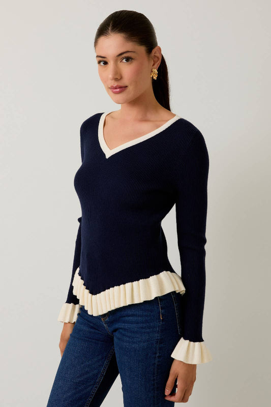 Ribbed Knit Sweater