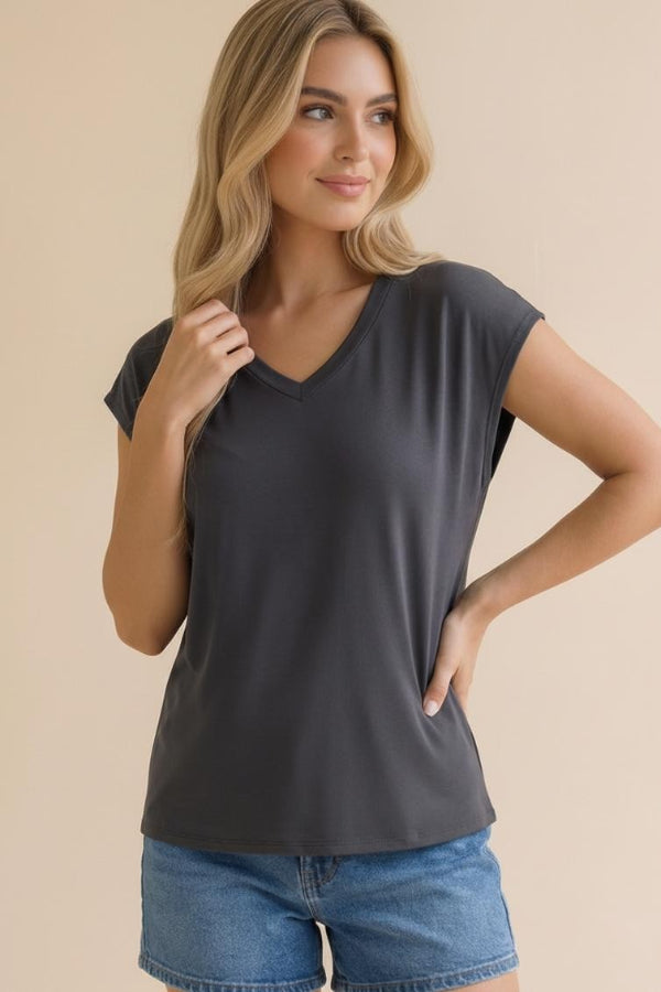 Super Soft V-Neck Tee - Shop Ravel