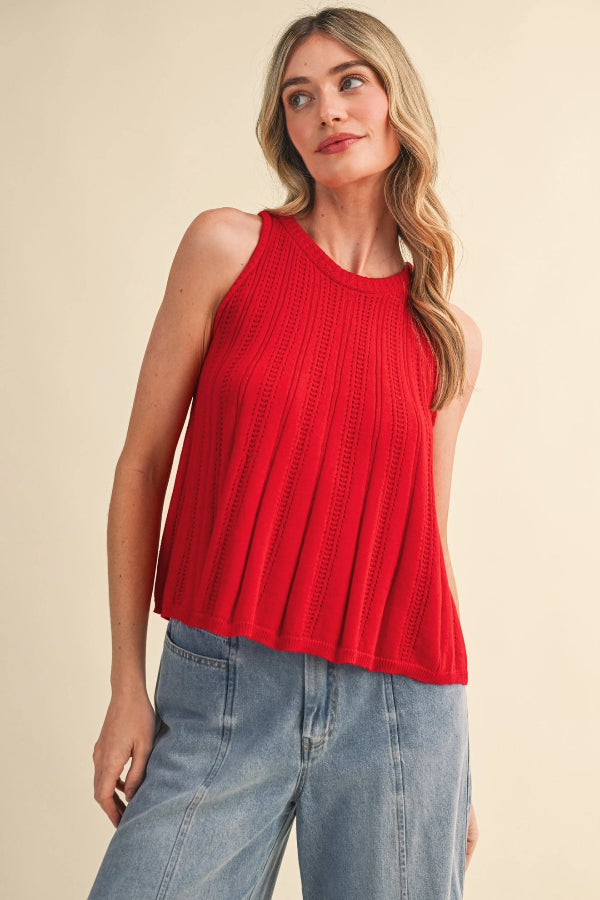 Pointelle Tank - Shop Ravel