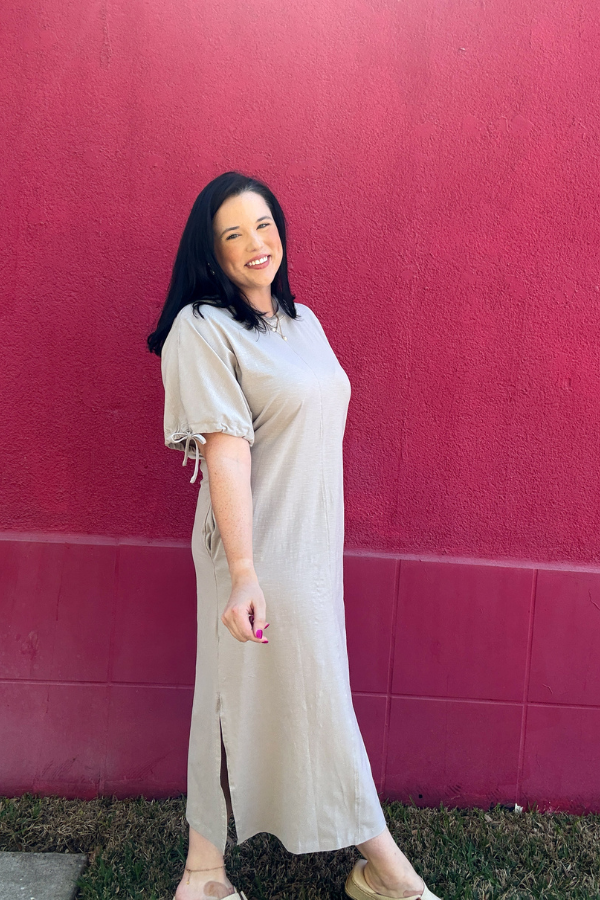 Dove Gray Midi Dress - Shop Ravel