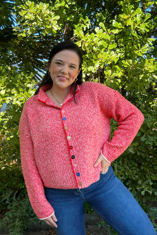 Colorful Detail Cardigan