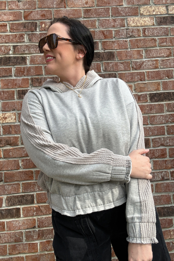 Mixed Media Sweatshirt - Shop Ravel
