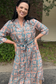 Abstract Print Midi Dress - Shop Ravel