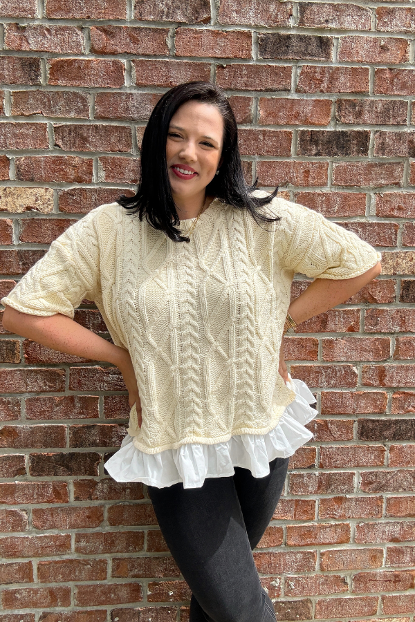 Ruffle Detail Top