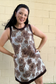 Golden Hour Floral Jacquard Mini Dress