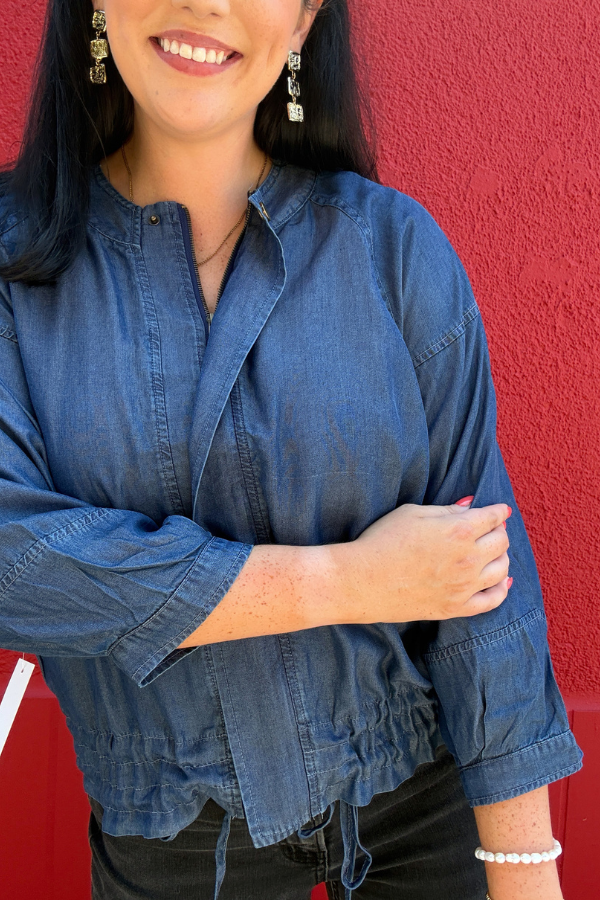 Denim Blue Light Weight Jacket - Shop Ravel