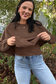 Cape Overlay Knit Sweater