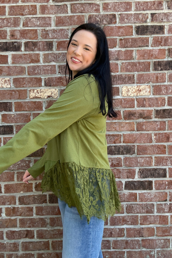 A Little Extra Lace Top