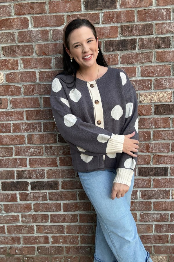 Polka Dot Cardigan
