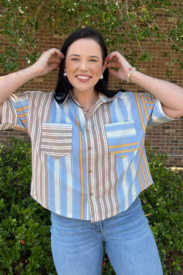 Multi Stripe Top - Shop Ravel