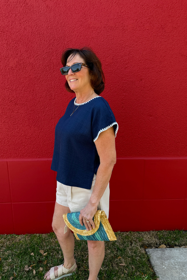 Navy Nights Top