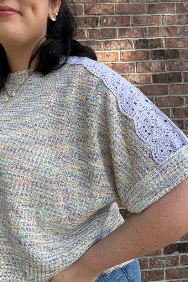 Lace Panel Top - Shop Ravel