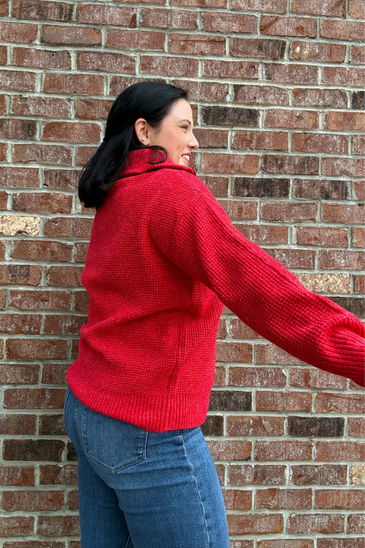 Ruby Quarter Zip Sweater