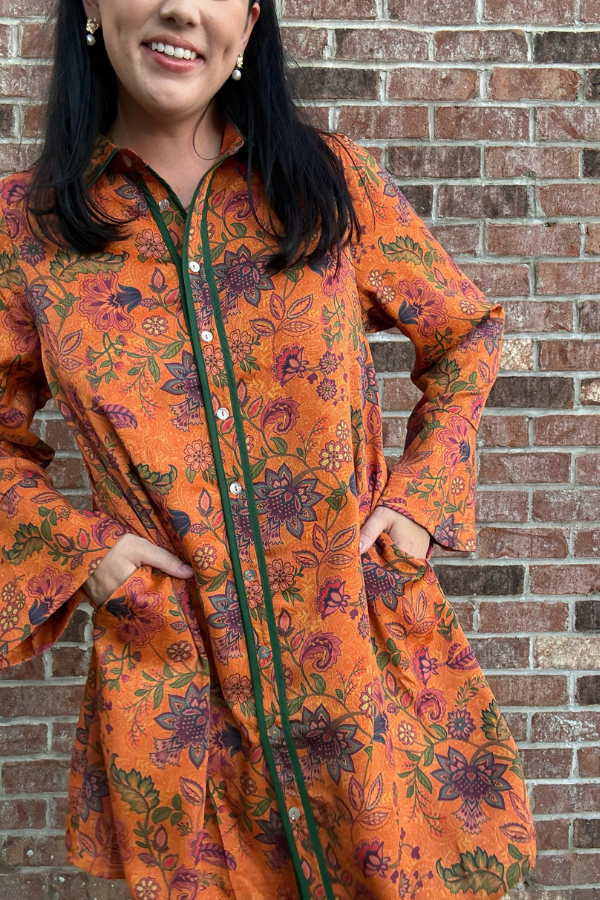 Piping Detail Dress