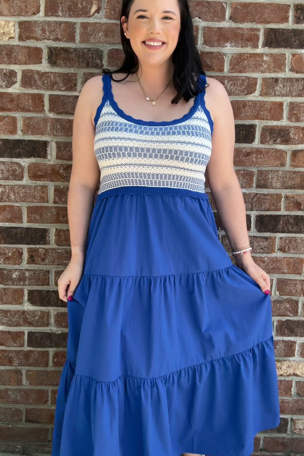 Skies are Blue Midi Dress