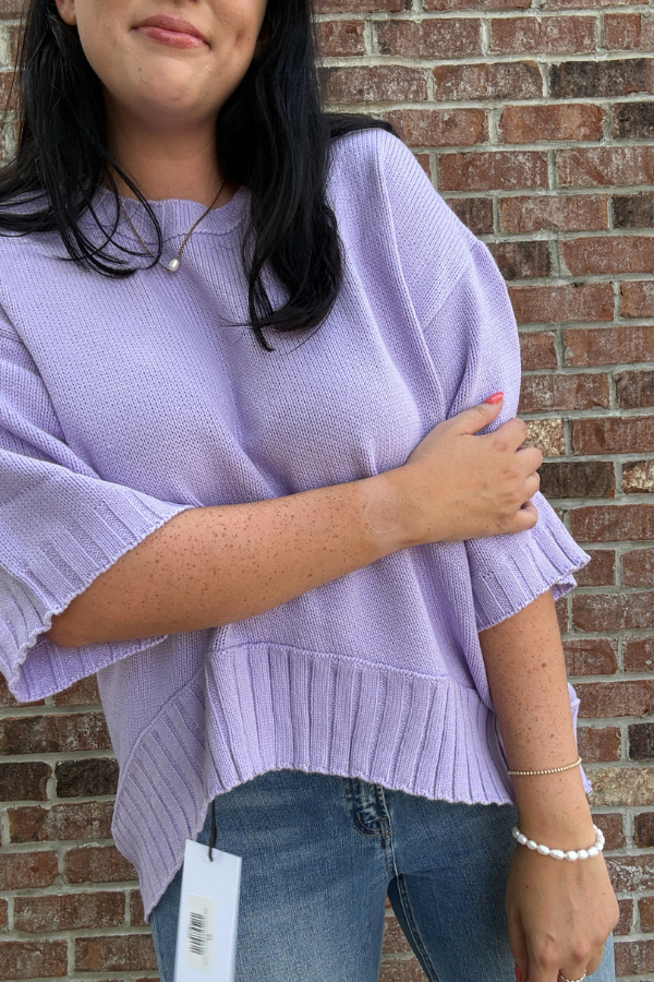 Ribbed Hem Knit Top - Shop Ravel