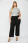 Mica Black Wide Leg Crop Jeans