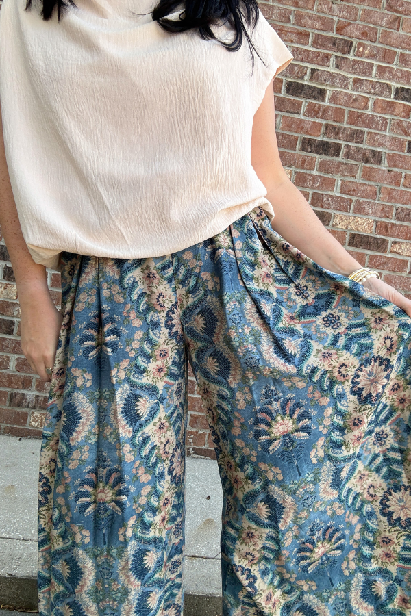 Bohemian Bloom Wide Leg Pants
