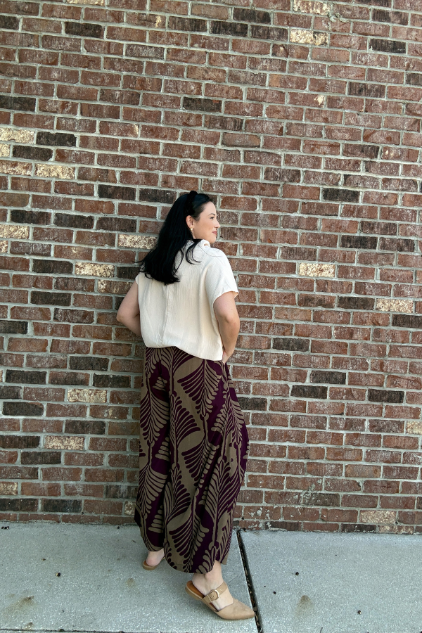 Bold Botanicals Wide Leg Pants