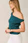 Twisted Detail Stripe Knit Top