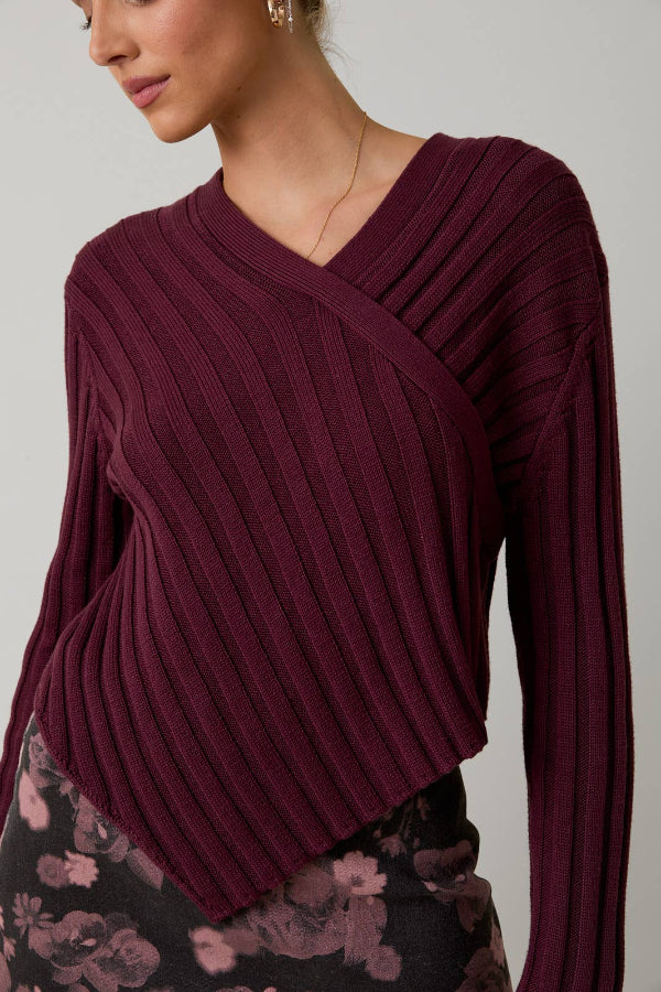 Twisted Sweater Top