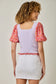 Chiffon Sleeve Lace Top - Shop Ravel