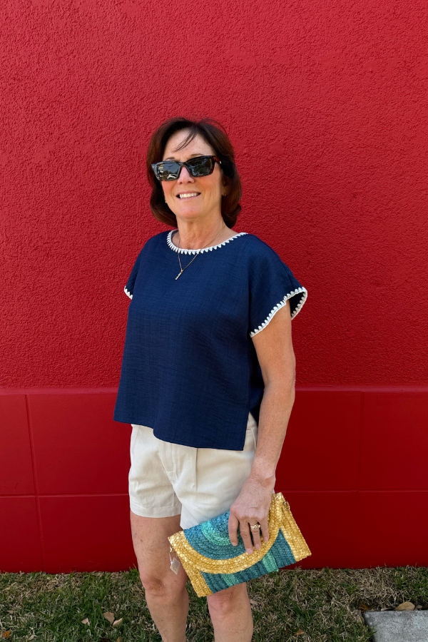 Navy Nights Top