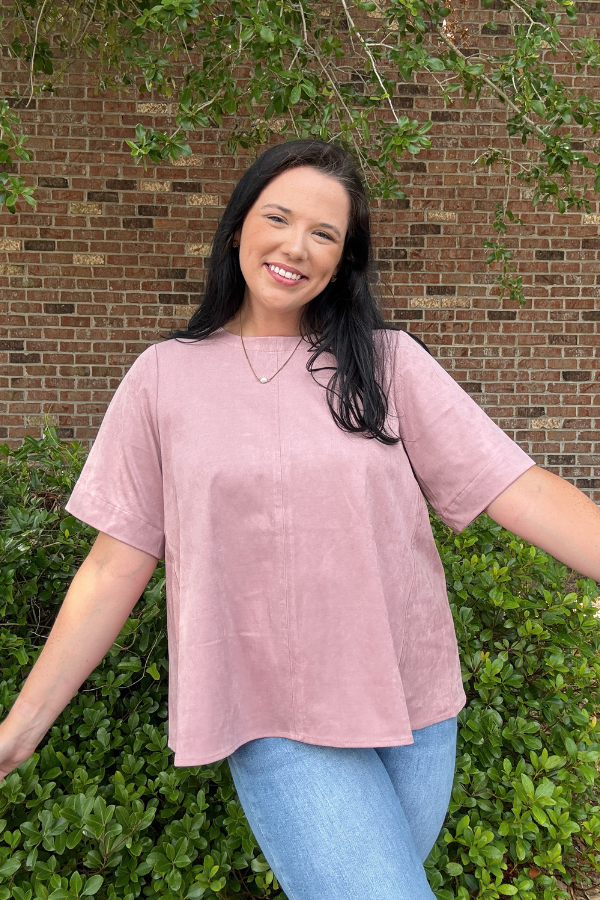 Faux Suede Top - Shop Ravel