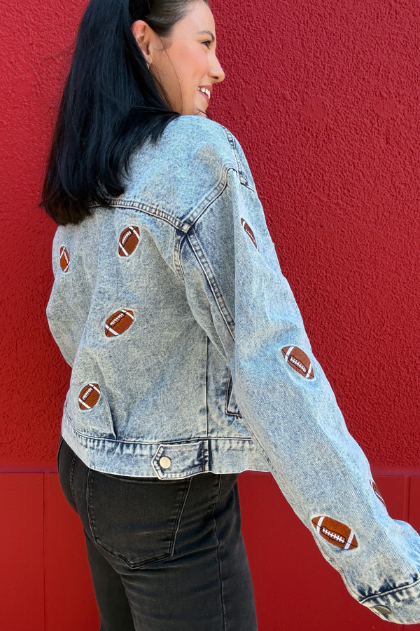 Football Denim Jacket