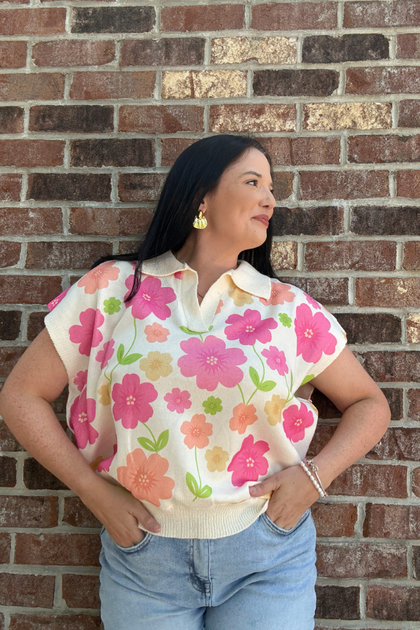 Floral Artwork Top - Shop Ravel