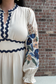 Embroidered Tiered Midi Dress