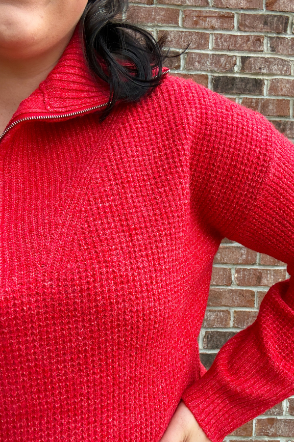 Ruby Quarter Zip Sweater