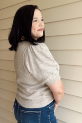 Puffed Up Sweater Top- Mocha