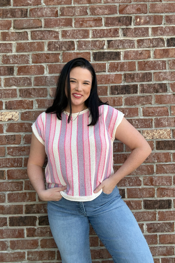 Striped Knit Top - Shop Ravel