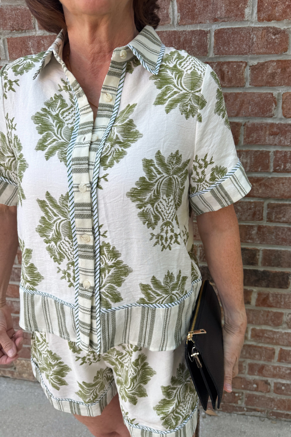 Print & Stripe Set- Top - Shop Ravel