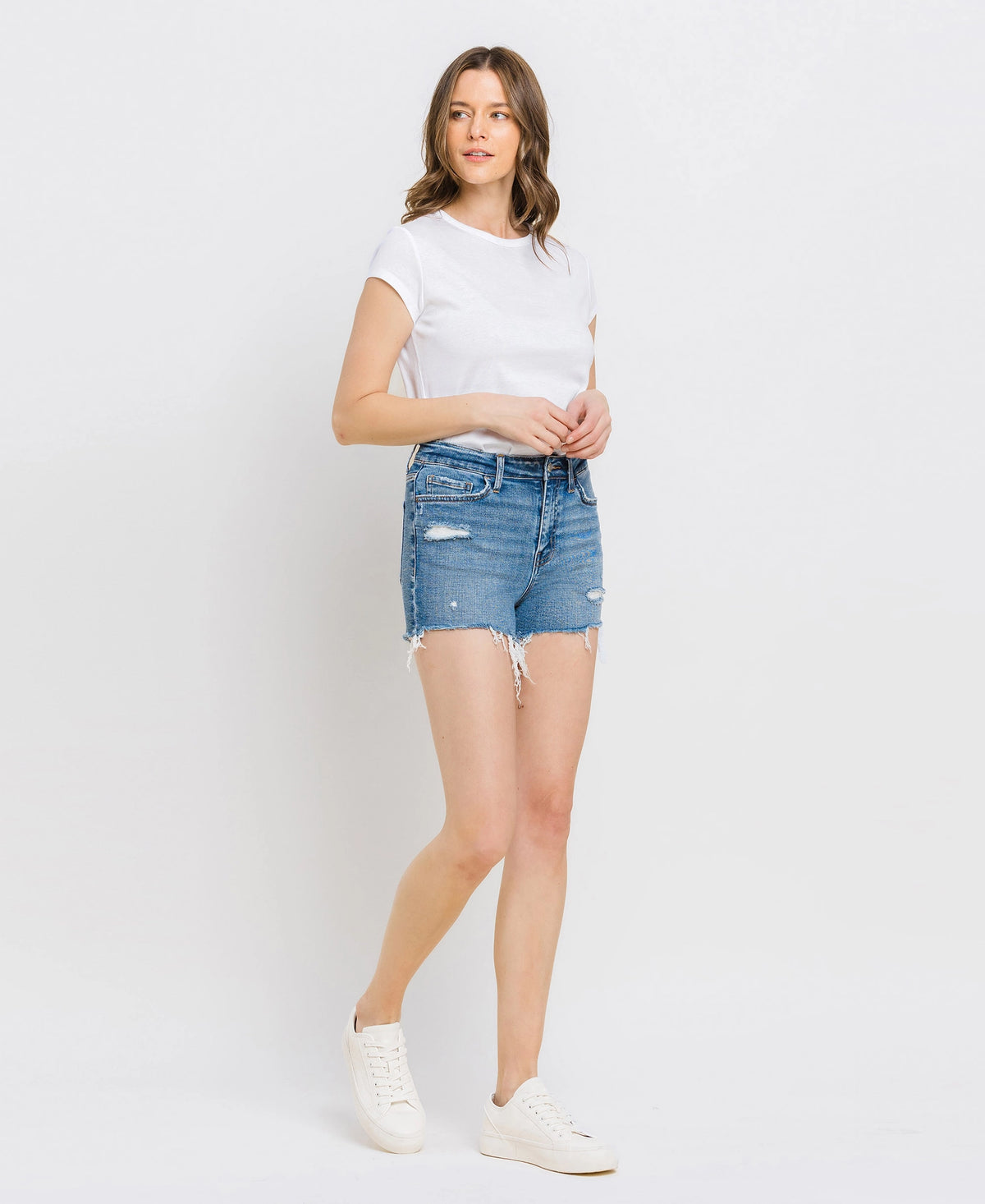 Vervet High Rise Denim Shorts